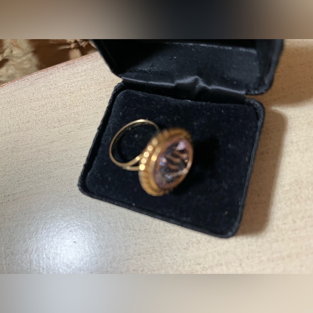 Pink Amethyst Rose de France NWT 14k Gold Ring 💕 - Picture 15 of 15